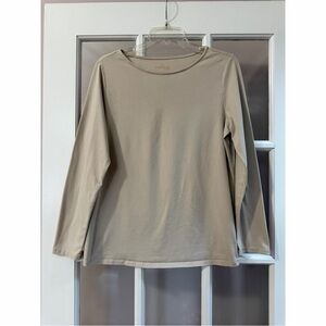 Body Essentials by Tchibo Beige Long Sleeve Shirt